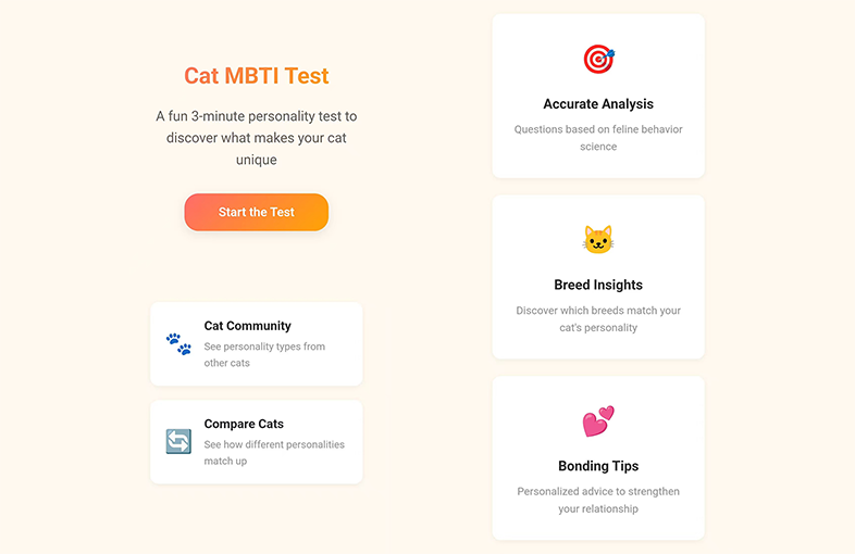 Cat MBTI Personality Test